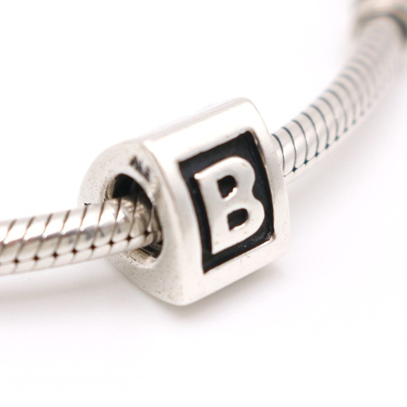 Authentic PANDORA ALPHA Letter Initial "B" Retired Charm- 790323B - Picture 1 of 9
